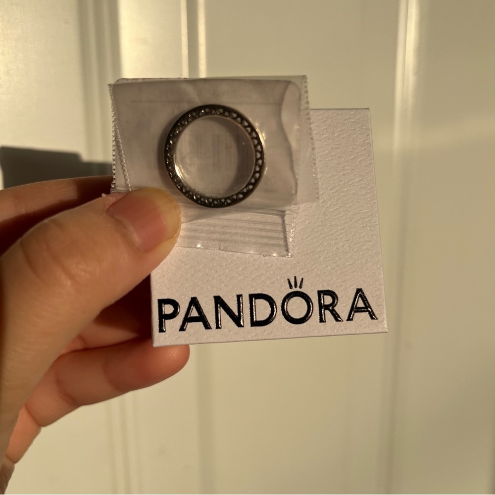 Pandora Classic Hearts Sterling Silver Ring!